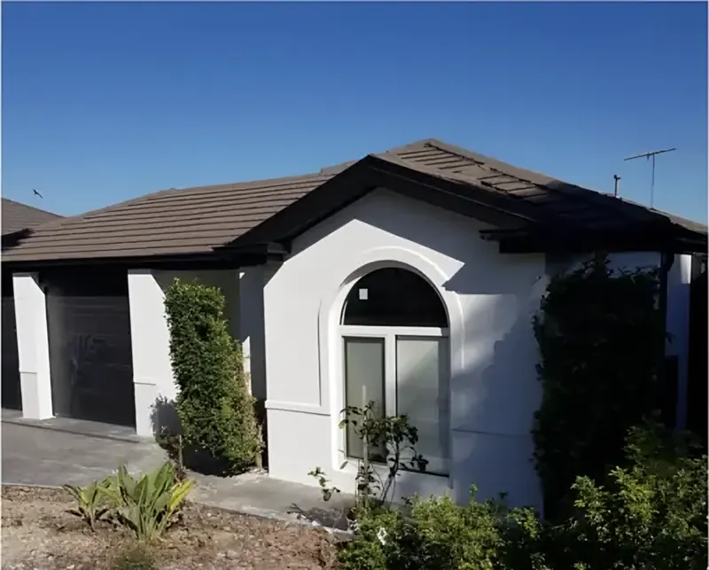 After: the arched front rendered