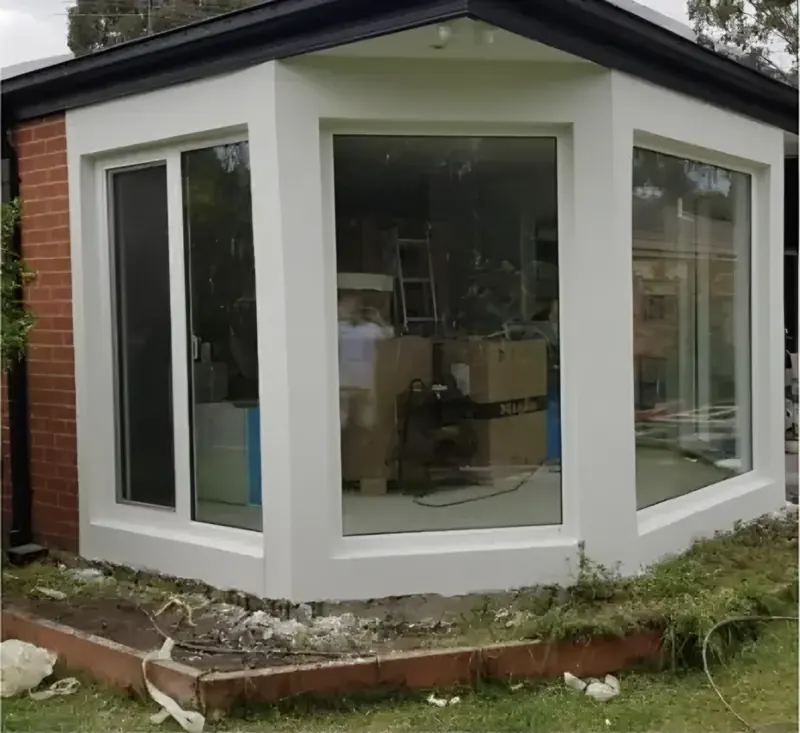 After: the bay window extension rendered